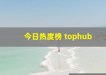 今日热度榜 tophub